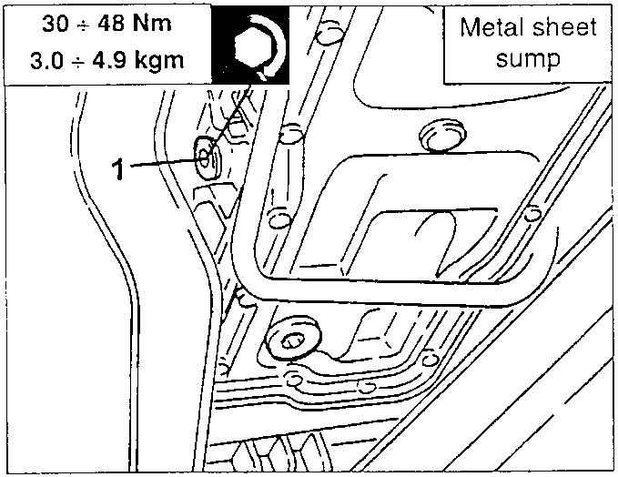 Gearbox-differential supply cap on the metal sheet sump
