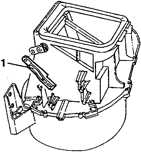Control tie-rod (1) of the mixing vent