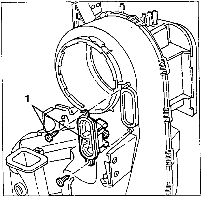Fan resistance with its two fastening screws (1)