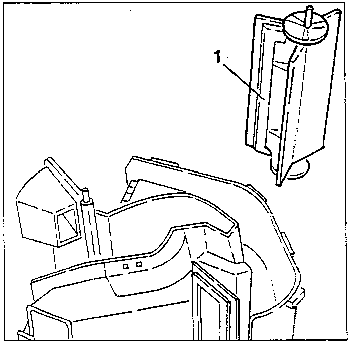 Lower distribution vent (1) removed