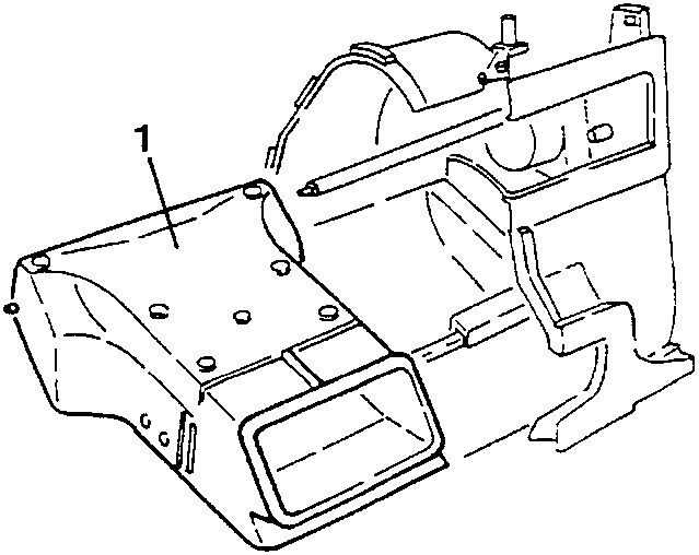 Air duct (1) removed