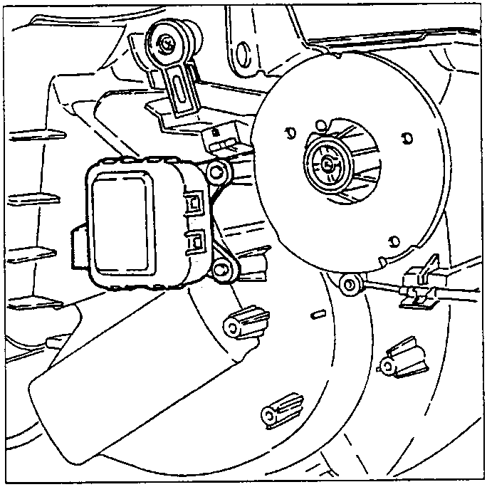 The electric mixing actuator on the duct-distributor unit