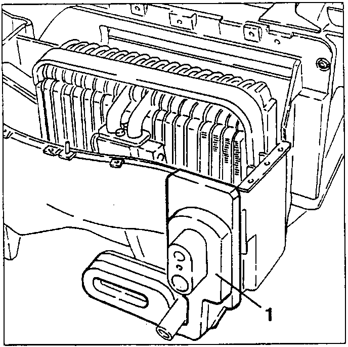 Evaporator with the protective sponge, item 1
