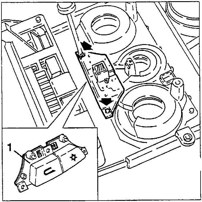 Air recirculation and compressor engagement control switches, item 1