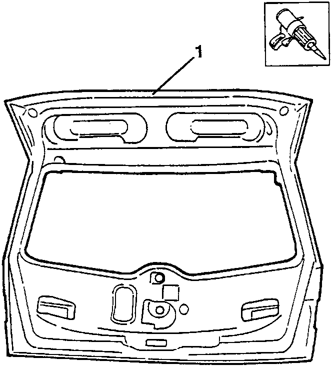 Boot with the internal edge (1) where sealant is applied