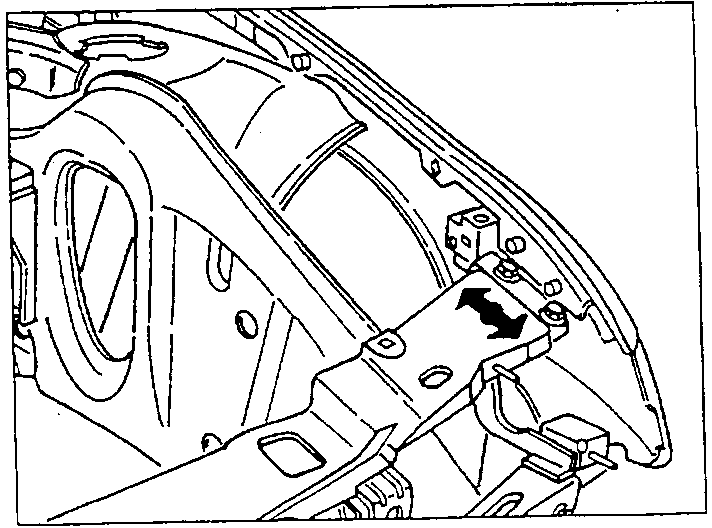 Headlight frame screws adjustment direction
