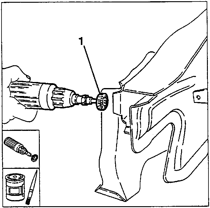 Cleaning the areas to be spot welded (1) with a rotating brush