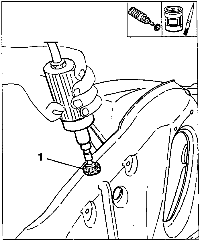Cleaning the panel edge (1) with a rotating brush