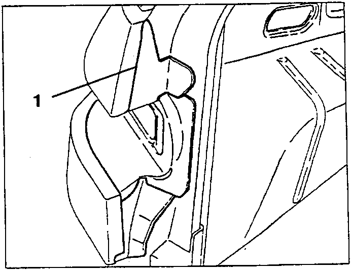 Illustration showing the installation of sound-proof panels on the rear wing.