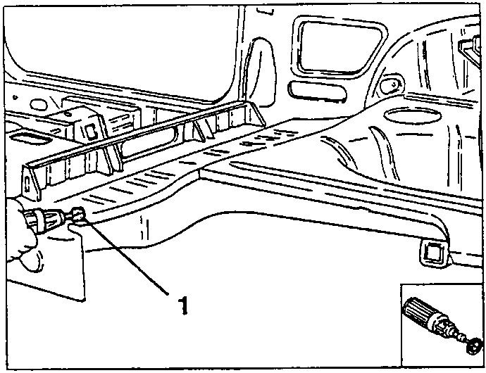 Cleaning the area to be welded with a rotating brush (1)