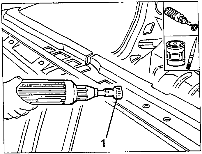 Cleaning the roof edge with a rotating brush (1) and applying electroweldable protection