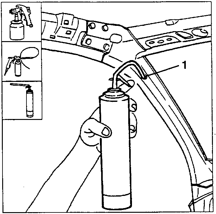 Foam treatment of the front pillar (1)