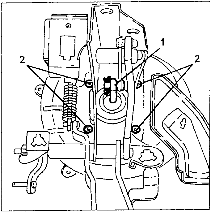 Brake pump and booster assembly with linkage pin
