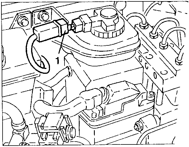 Brake-clutch fluid reservoir with electrical connection