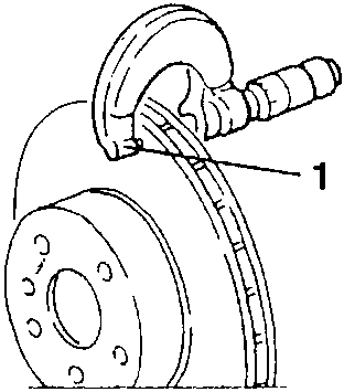 Brake disk with grinding marks