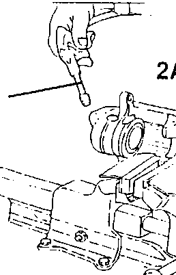 Brake caliper with piston, seal, and protective boot being removed
