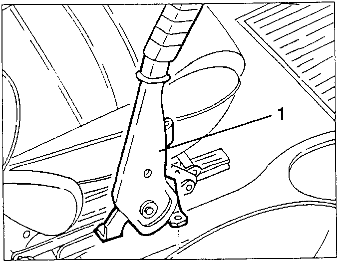 Removing the handbrake lever