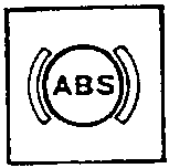 A.B.S. warning light symbol