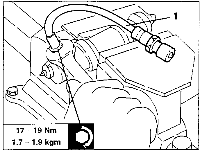 Connection pipe to clutch pump