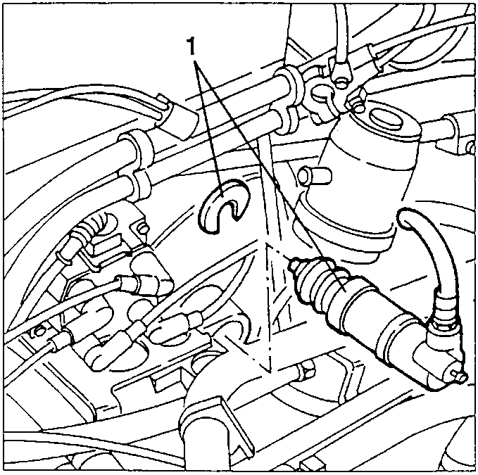 Clutch control cylinder with retainer ring
