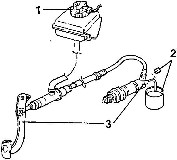 Clutch and brake fluid reservoir with hose connected to sensor