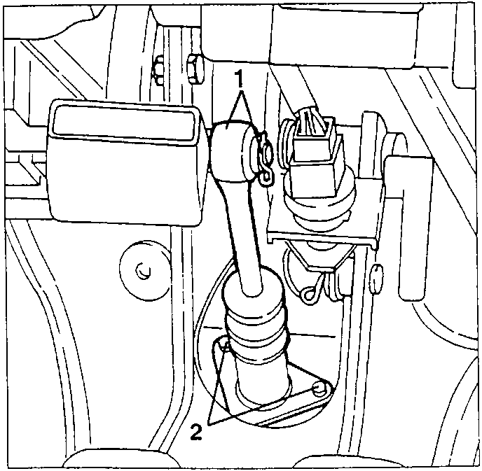 Clutch pump removal diagram showing backward movement to disconnect union pipes