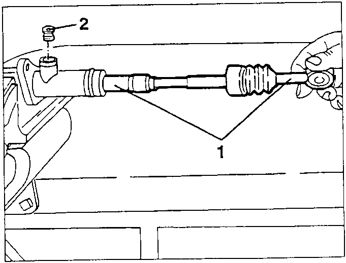 Clutch pump inspection diagram showing piston and cylinder inner surface check