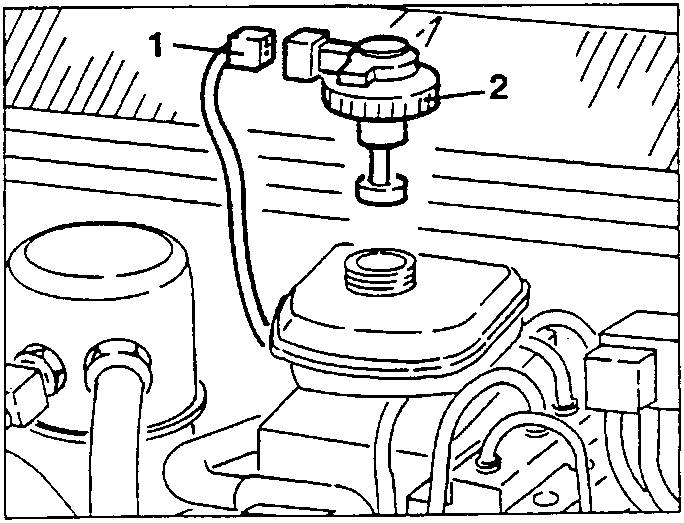 Brake-clutch fluid reservoir cap with built-in level sensor and its electrical connection