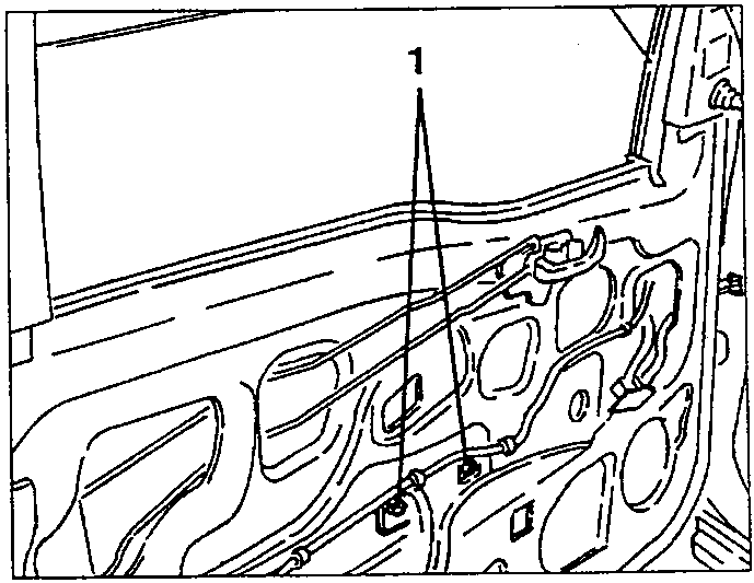 Diagram showing window positioned for screw access