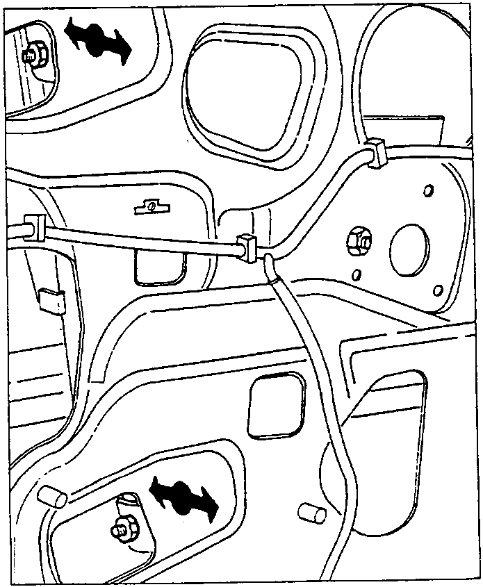 Diagram showing refitting of window raising device with arrows indicating adjustment direction.