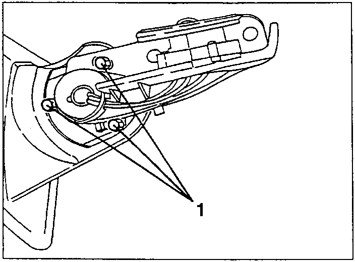 Wing mirror support with adjustment device: 1. Adjustment device support