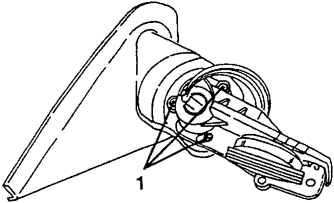 Wing mirror support screws