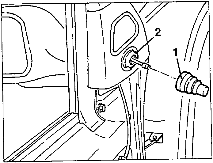 Loosening ring nut on door mirror moulding