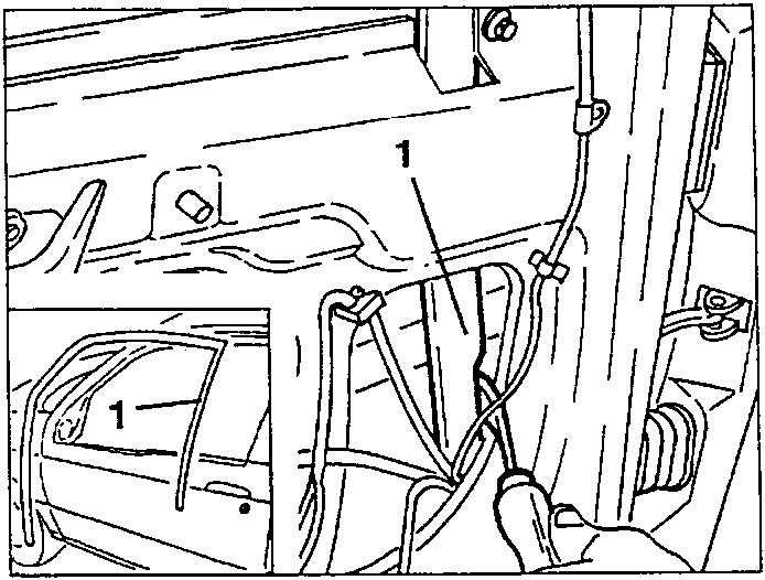 Pulling off the window runner strip 1 inside the door