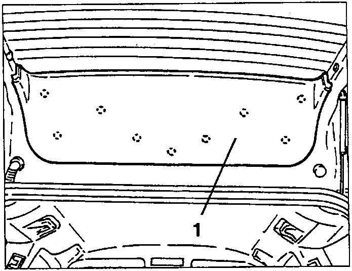 Upper boot trim 1 with the plastic button positions