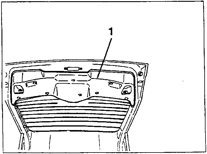 Boot lid with the lower trim 1