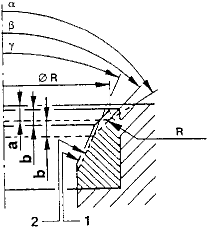 Illustrates gear tooth profile and cutting tool angles for machining