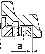 Oil pump diagram showing dimension a