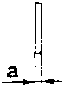 Diagram of thrust half ring with labeled part a