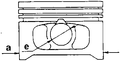 Piston with ring seats