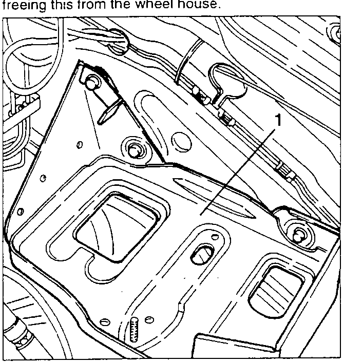 Battery support with screws and drainage tube
