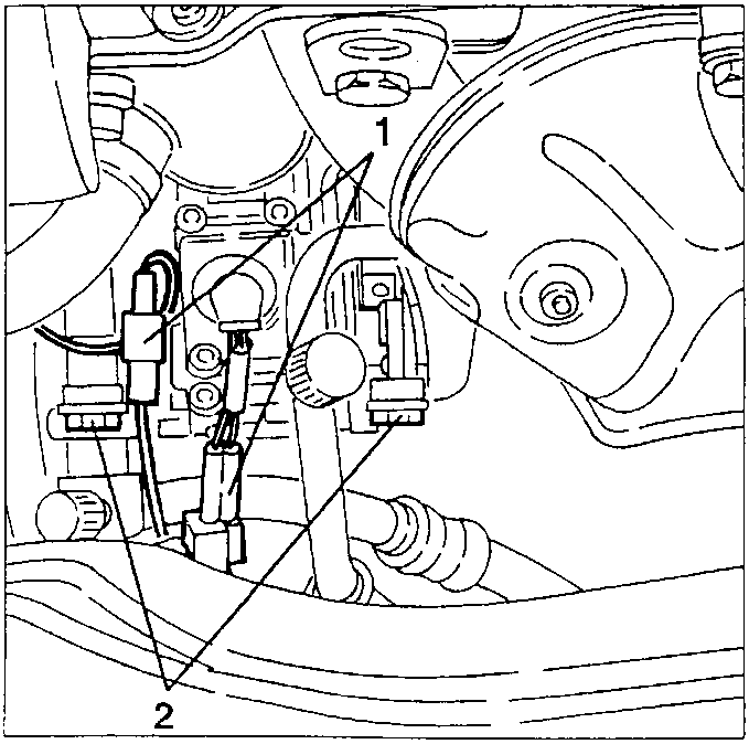 Climate control system compressor electrical connections and upper screws