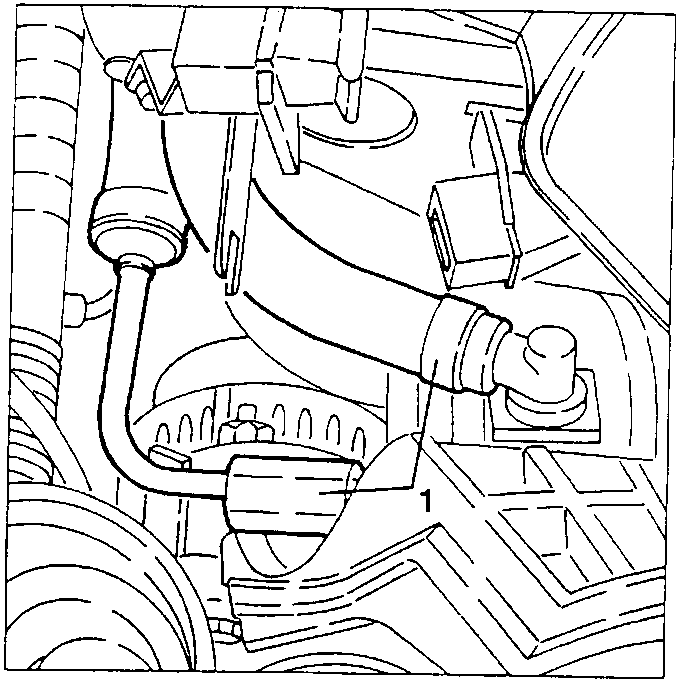 Oil being withdrawn from power steering tank