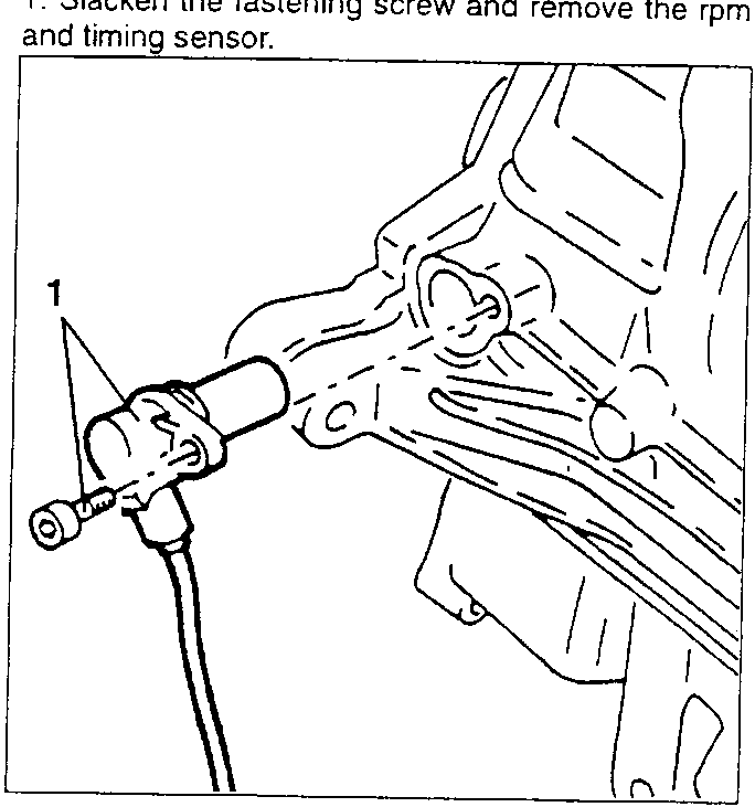 Fastening screw for pinging sensor