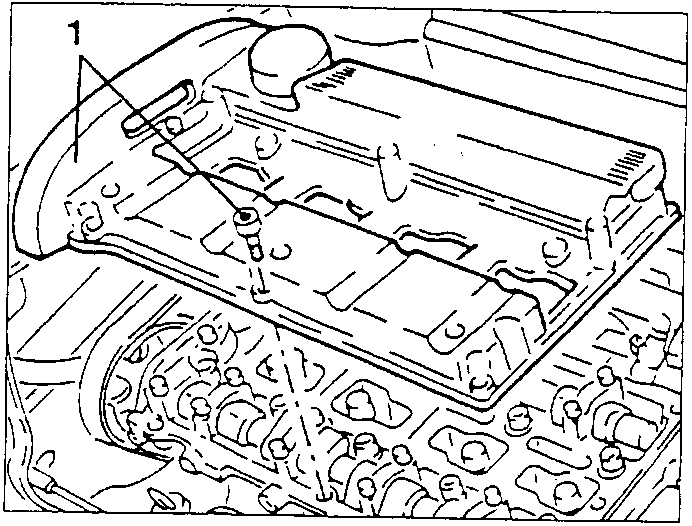 Cylinder head cover with bolts