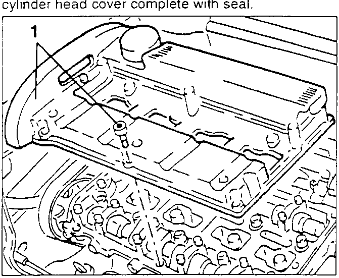 Cylinder head cover with seal