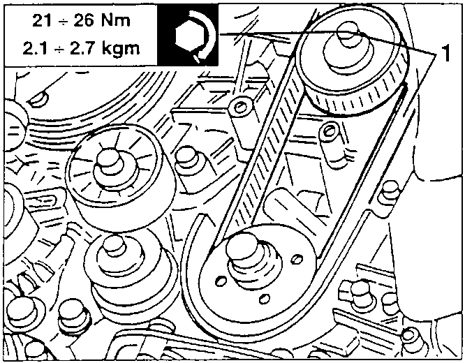 Timing gear belt tensioner