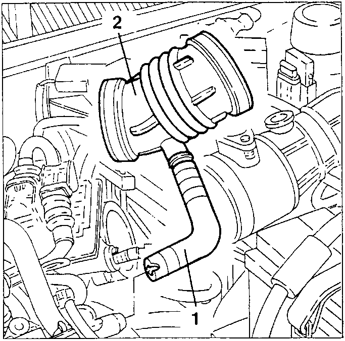 Air flow meter sleeve being disconnected from throttle