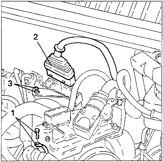ECU support and front/engine connection wiring disconnection