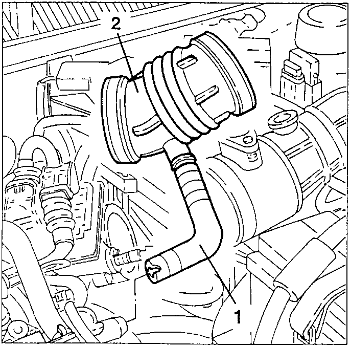 Air flow meter sleeve disconnection